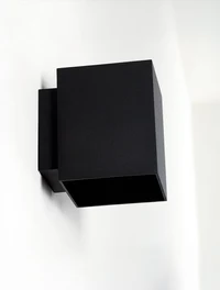 Настенный светильник 1xG9, 80×80×100 мм, IP20, чёрный, LUMINALED 4