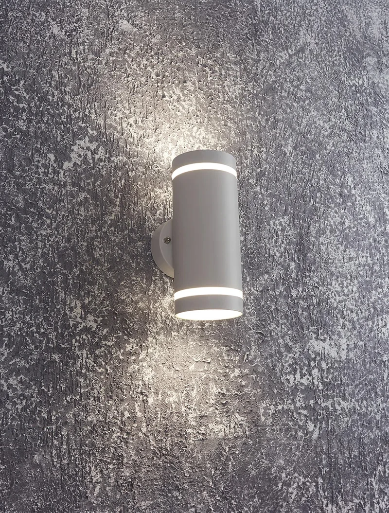 Настенный светильник 2xGU10, 55×160×80 мм, IP20, белый, LUMINALED 2