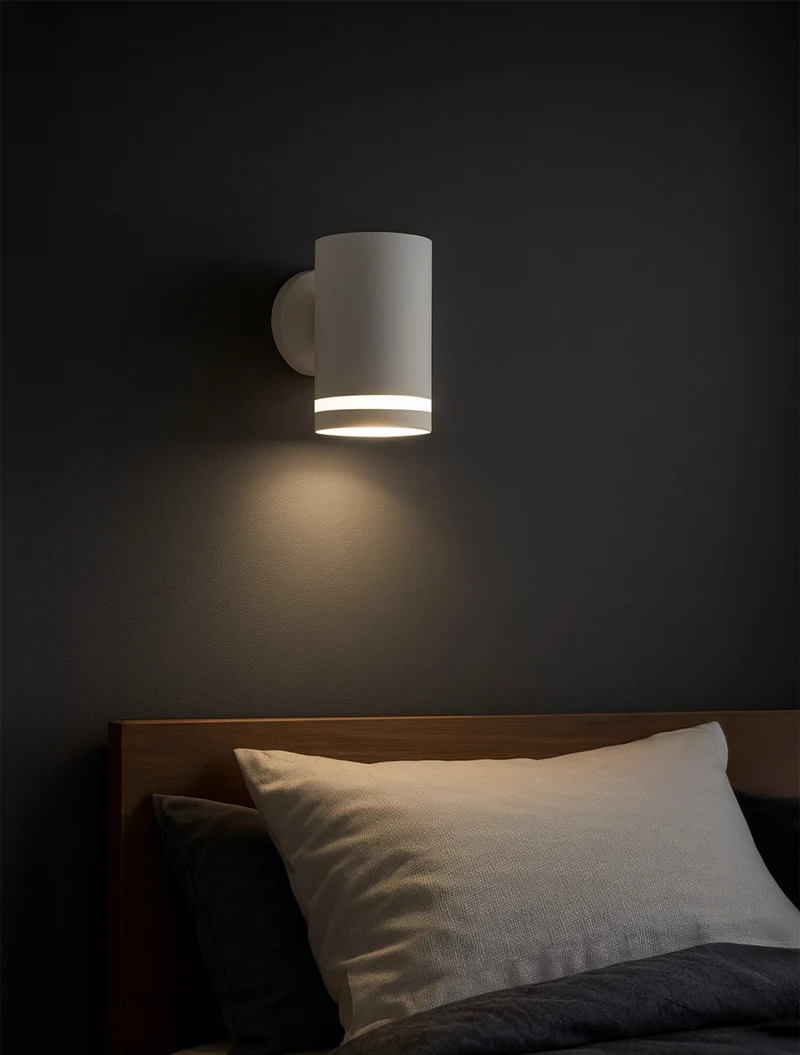 Настенный светильник 1xGU10, 70×110 мм, IP20, белый, LUMINALED 2