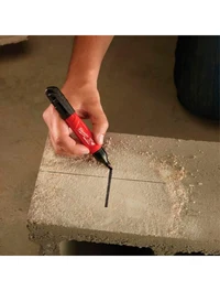 Marker INKZALL chisel tip negru Milwaukee 48223103 3