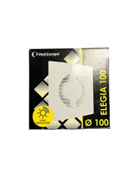 Ventilator evacuare design cu supapă VentEurope ELEGIA 100 BD Dark Gray Metal D100 2