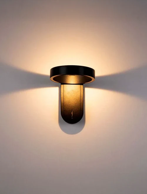 Aplică LED cu intr. 5W 600Lm 3000+4000K neagră V-TAC