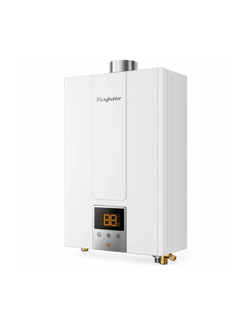 Газовый проточный водонагреватель Perfetto 12K3S GN с закрытой камерой сгорания (с комплектом) 53-025