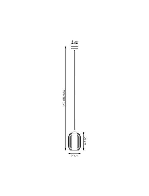Suspensie VERDI 1XE27 opal EMIBIG