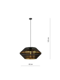 Suspensie MALIA 1XE27 negru+aur EMIBIG 2