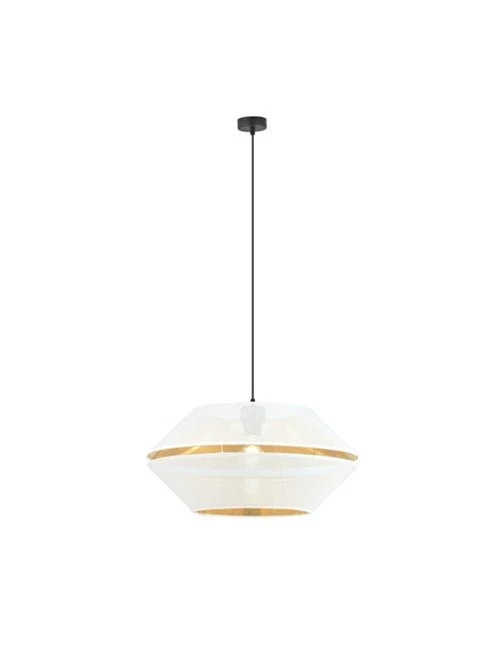 Suspensie MALIA 1XE27 alb+aur EMIBIG
