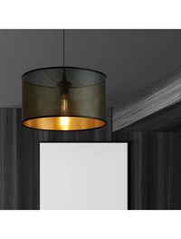 Suspensie ASTON 1XE27 negru+aur EMIBIG 3