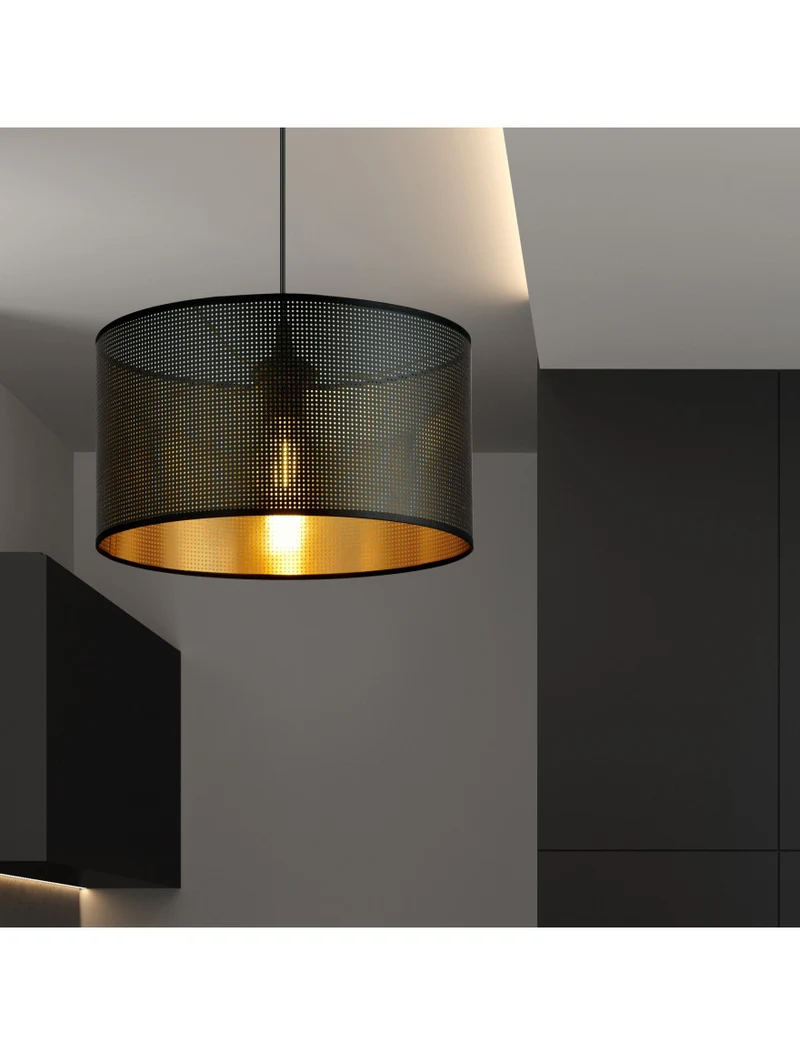 Suspensie ASTON 1XE27 negru+aur EMIBIG 2