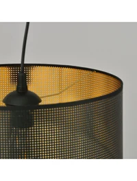 Suspensie ASTON 1XE27 negru+aur EMIBIG 5