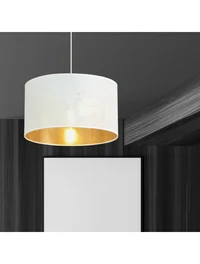 Подвесной светильник ASTON, 1xE27, белый + золото, EMIBIG 3