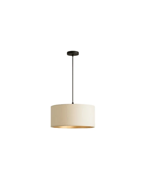 Suspensie HILDE 1XE27 alb+aur EMIBIG
