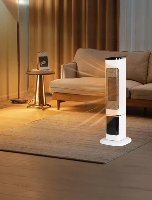 Электрический тепловентилятор 1000W/2000W, LED-дисплей, PTC-PH1108F, Luminaled