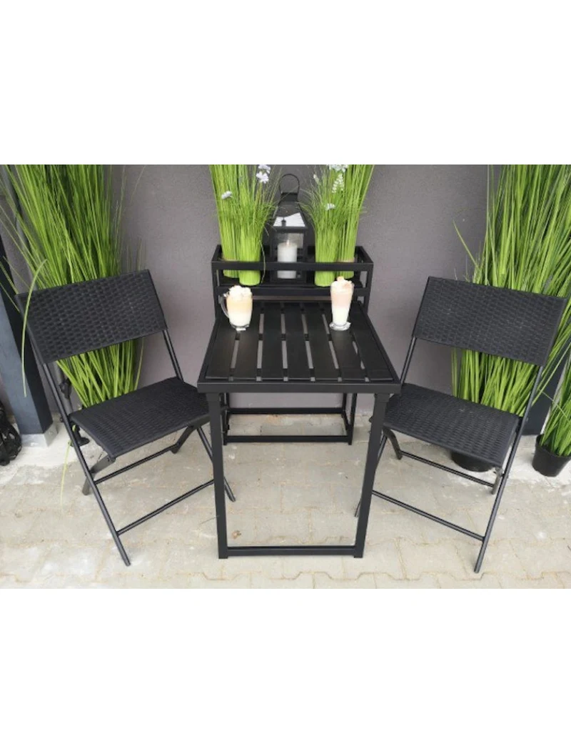 Set mobilă balcon NUNAV 3 piese gri Homla 7