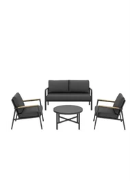 Set mobilă gradină INTI 4 piese gri Homla