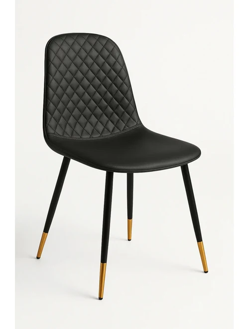 Scaun NOIR velur negru 44x52x85cm Homla