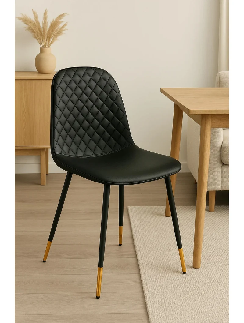 Scaun NOIR velur negru 44x52x85cm Homla 2
