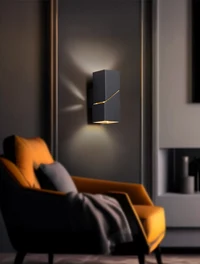 * Aplică 2XG9 155*90*60 IP20 neagră LUMINALED 2