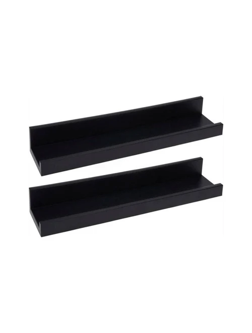 Набор подвесных полок H&S, 2 шт., 45x10x5 см, МДФ, бело-черный