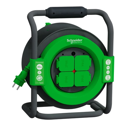 Prelungitor pe tambur cu 4 prize 40m 3X1,5mm IP44 IMT33158 SCHNEIDER