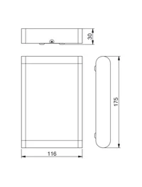 Настенный светодиодный светильник VALLA 12W 960LM IP54 4000K LD-VALLA12W-40 3