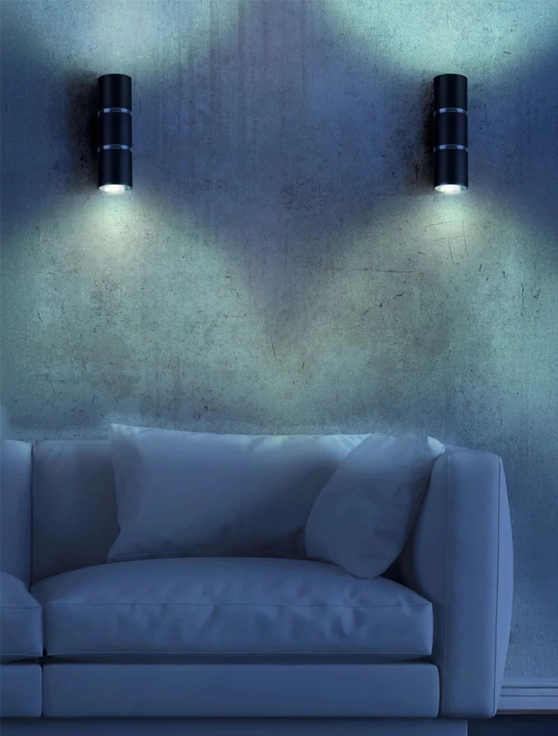* Aplică 2*GU10 55*150 neagră LUMINALED 4