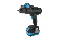 Set mașină de găurit cu percuție 80Nm 18V+acumulator 4Ah+încărcător 4A, HOGERT 2