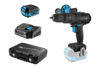 Set mașină de găurit cu percuție 80Nm 18V+acumulator 4Ah+încărcător 4A, HOGERT