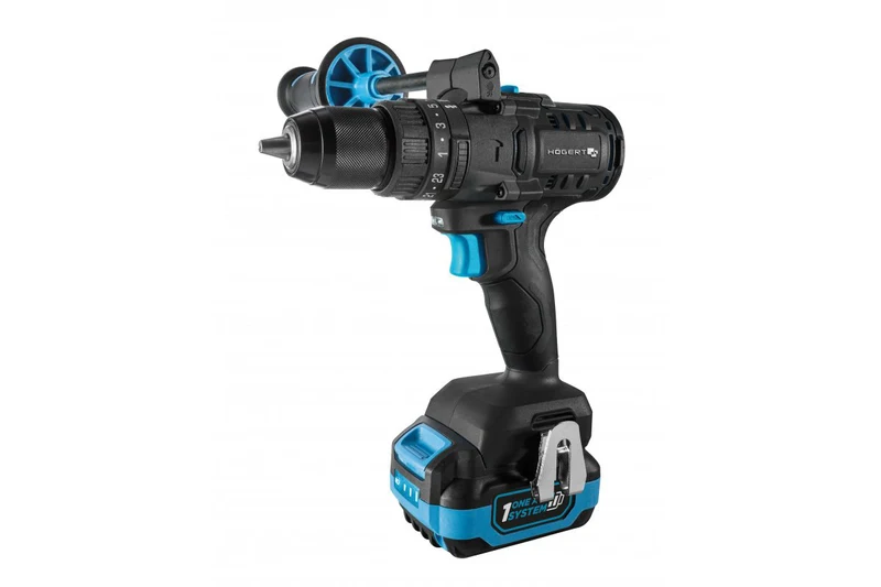 Set mașină de găurit + mașină de înșurubat cu impact, cu acumulator, HOGERT 4