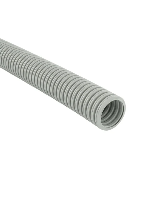 Tub gofrat gri deschis 750N, D50, HF, aditivat FR, cu fir (50m) EXTRO