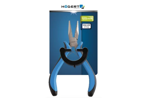 Плоскогубцы с изогнутыми удлинёнными губками 125 мм, HOGERT