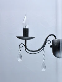 Настенный светильник GRANDE P19106-1W, 1xE14, 40W, металл, чёрный, ZUMALINE 2