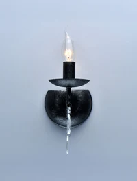 Настенный светильник GRANDE P19106-1W, 1xE14, 40W, металл, чёрный, ZUMALINE 3