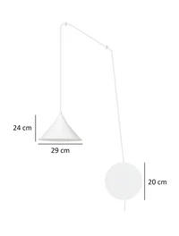 Suspensie ABRAMO 1XE27 albă EMIBIG 4