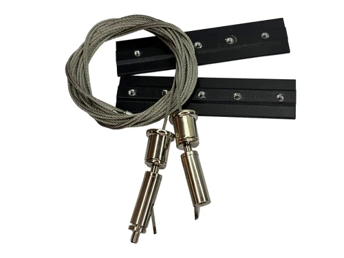 Set suspendare pentru șine magnetice S20 2m negru Luminaled