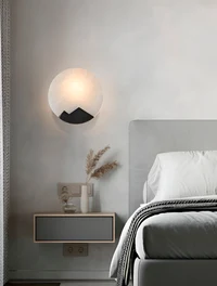 Aplică 1XE27 MB21256-2 Metal + Alabaster (Spanish/Class A) neagră Luminaled 4