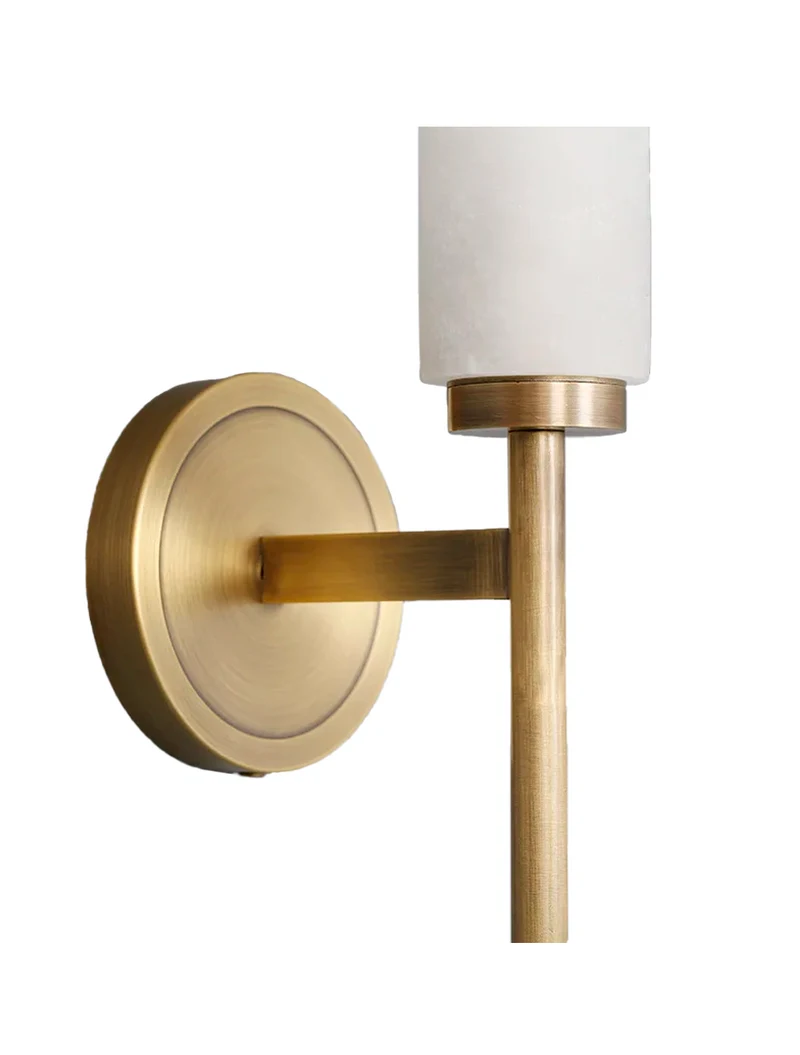 Aplică 1XE14 MB21355-1 Metal + Alabaster (Spanish/Class A) aur Luminaled 3