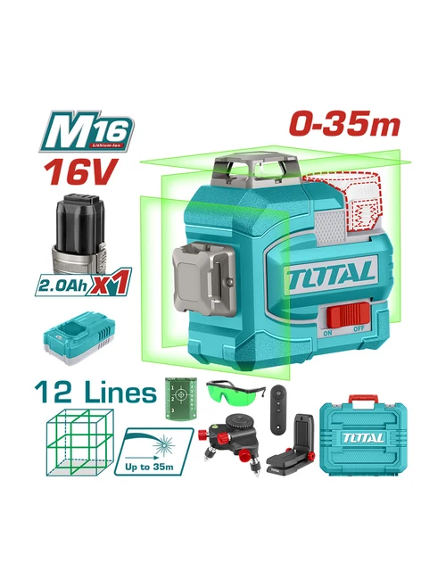 Nivelă laser verde (0-35m) TLL301201 Total