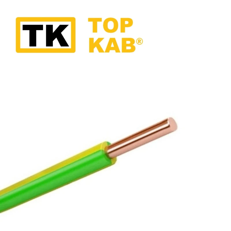 Fir electric PV1 1.5mm galben-verde TopKab 2