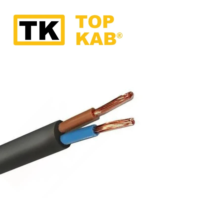 Fir electric PVS 2x2.5mm negru TopKab 2